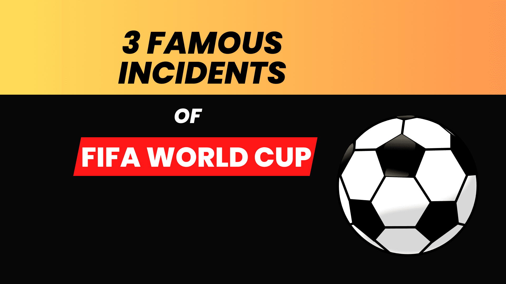 Read more about the article 3 Famous Incidents of FIFA World Cup